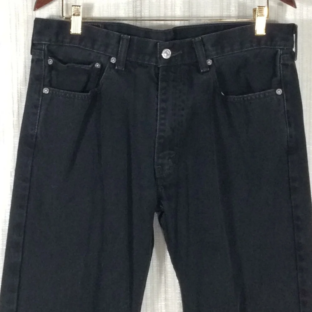 Levi’s 505 High Rise Black Straight Leg JeanW36L36